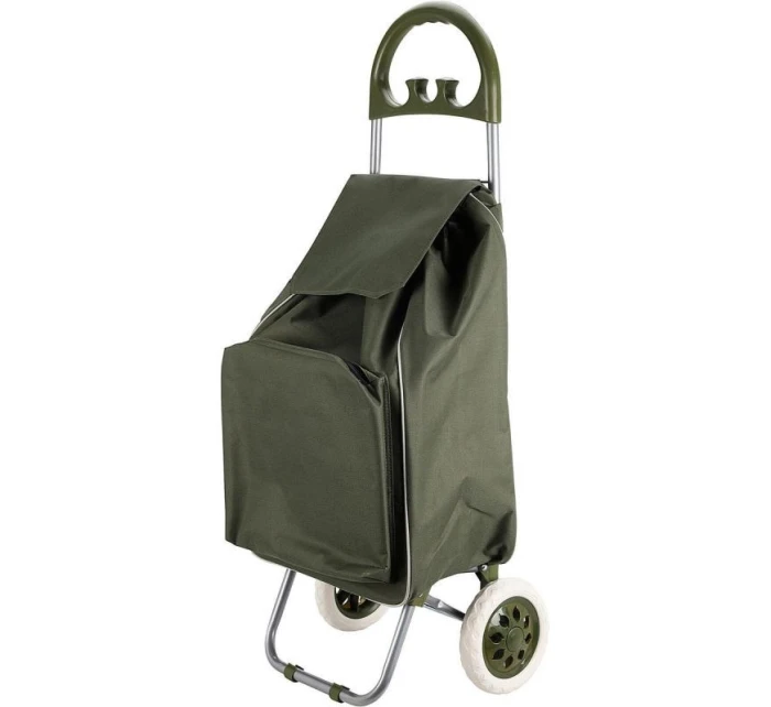 NÁKUPNÝ VOZÍK NA KOLIESKACH S RÁMOM 40L ZELENÝ