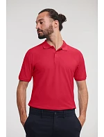 Russell Athletic 570M Pánske polo tričko z piké „Authentic Eco“ 10.570M classic red Russell Athletic 570M Pánske polo tričko z piké „Authentic Eco“ 10.570M classic red