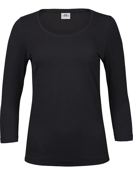 Tee Jays TJ 460 Dámske elastické tričko s 3/4 rukávom 18.0460 čierne Tee Jays TJ 460 Dámske elastické tričko s 3/4 rukávom 18.0460 čierne