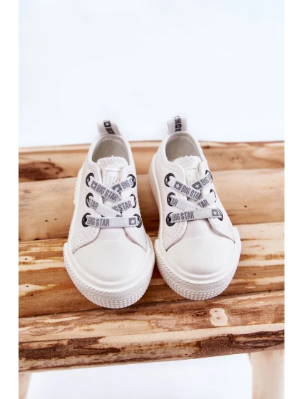 Dětské kožené tenisky BIG STAR model 21594822 Bílé - Big Star Shoes