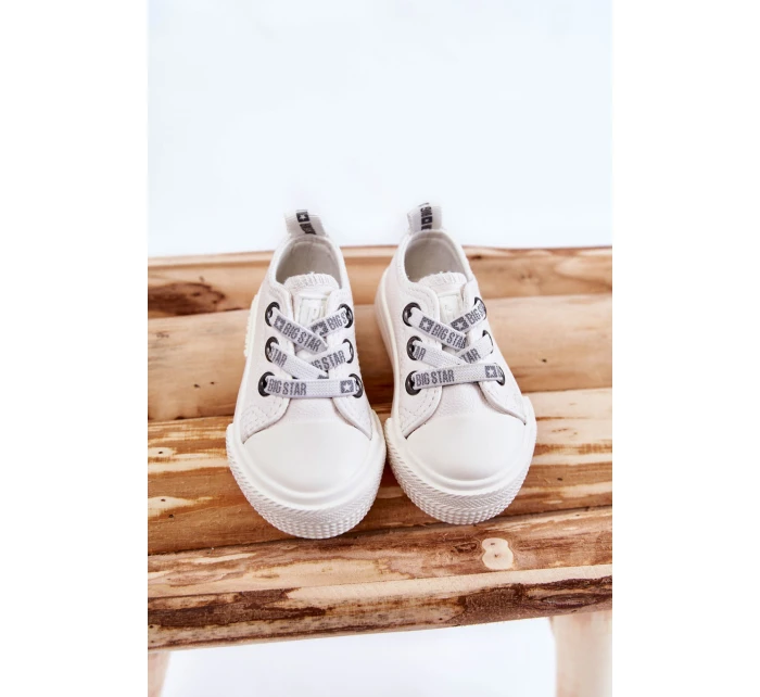Dětské kožené tenisky BIG STAR model 21594822 Bílé - Big Star Shoes
