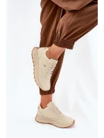 Lehké Sportovní Boty Dámské Big Star model 21690790 HIPOLY SYSTEM Béžové - Big Star Shoes