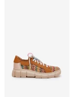 Dámské Kožené Polobotky model 21693708 Multikolor - Maciejka