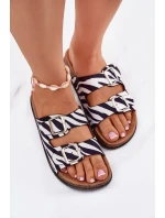 Dámské Pantofle S Přezkami Zebra model 21699054 - Boto Dámské Pantofle S Přezkami Zebra model 21699054 - Boto