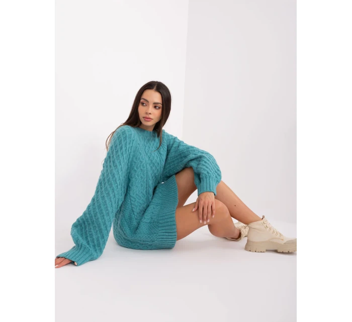 Sweter AT SW  turkusowy model 18909234 - FPrice