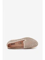 Dámske perforované čižmy RMR1628-23 beige - Jezzi