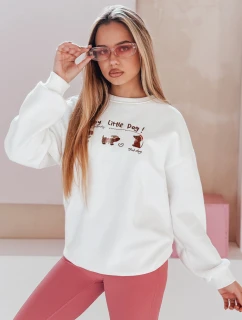 Dámská oversize mikina s  bílá Dstreet model 21989210 - FashionStreet
