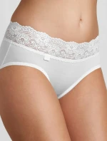 Dámske nohavičky Romance Midi biele - Sloggi