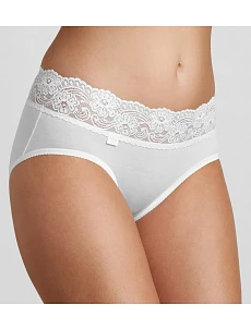 Dámske nohavičky Romance Midi biele - Sloggi