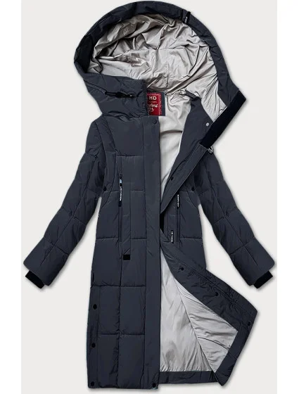 Tmavě modrá dámská zimní prošívaná bunda model 21248060 - LHD