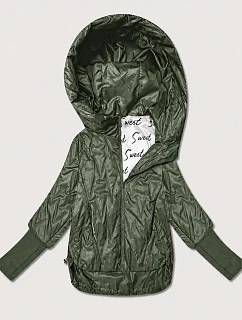 Dámská tenká bunda s manžetami Goodlookin v barvě khaki model 22324743 - S'WEST