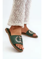 Dámské Ploché Žabky S Zelené model 21664504 - S.Barski Dámské Ploché Žabky S Zelené model 21664504 - S.Barski