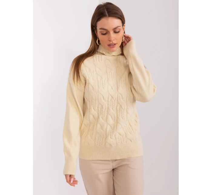 Sweter AT SW model 19157891 jasny beżowy - FPrice