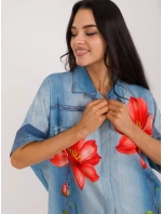 Košeľa DHJ KS 19007 1.30 modrá Košeľa DHJ KS 19007 1.30 modrá