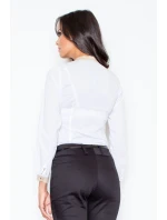 Košeľa Lenora M157 biela - Figl Košeľa Lenora M157 biela - Figl