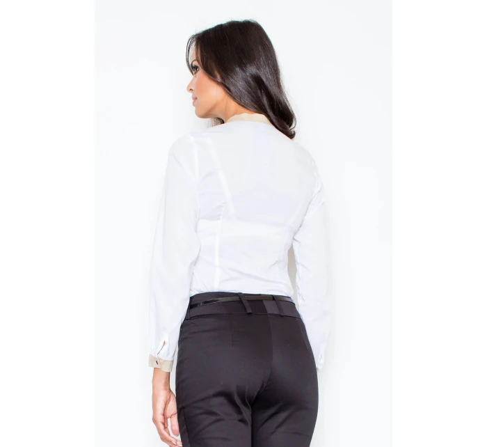 Košeľa Lenora M157 biela - Figl Košeľa Lenora M157 biela - Figl