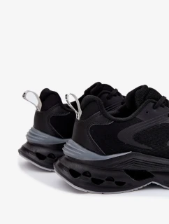 Pánska športová obuv na platforme Big Star - čierna