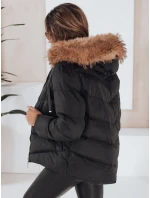 Dámska prešívaná bunda čierna FashionStreet TY5126