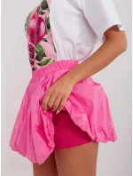 Mini bomber sukňa v elastickej ružovej farbe (2547)