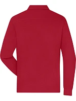 JN Pánské pracovní piqué polo s dlouhým rukávem 02. red model 22533503 - Daiber JN Pánské pracovní piqué polo s dlouhým rukávem 02. red model 22533503 - Daiber