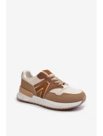 Sneakersy Damskie Z Eko Skóry Brązowe Vinelli Sneakersy Damskie Z Eko Skóry Brązowe Vinelli