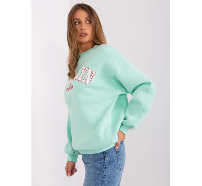 Bluza EM BL 617 model 18987587 mietowy - FPrice Bluza EM BL 617 model 18987587 mietowy - FPrice