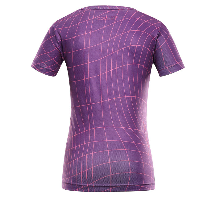 Detské rýchloschnúce tričko ALPINE PRO BASIKO wood violet variation pa