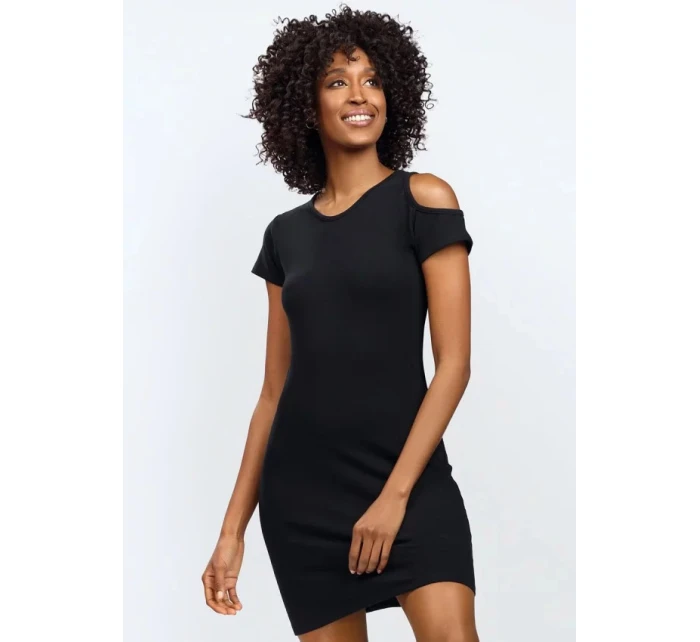 Dámska nočná košeľa Slip Esi Black - DKaren