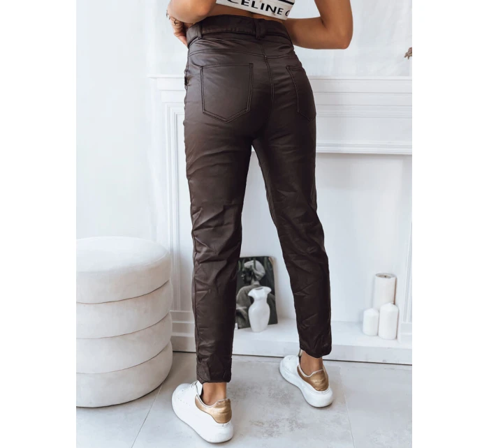 Dámske nohavice VIOLA tmavohnedé FashionStreet UY1780