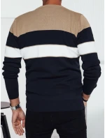 Pánsky tmavomodrý sveter FashionStreet WX2284