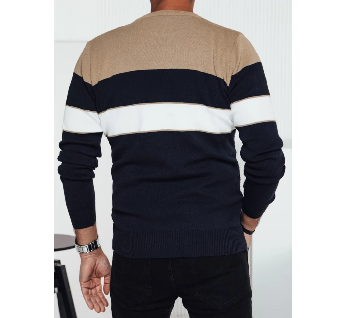 Pánsky tmavomodrý sveter FashionStreet WX2284