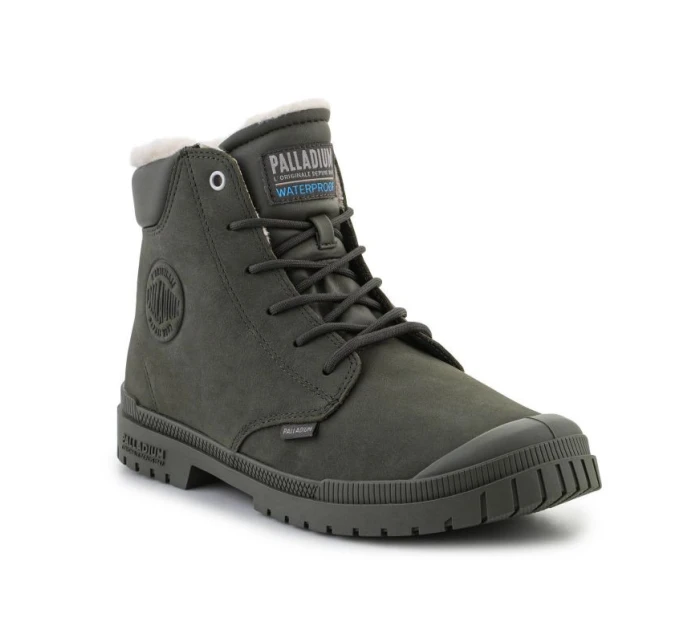 Palladium SP20 Cuff Leather Waterproof WL U 79067-325-M Olive Night topánky