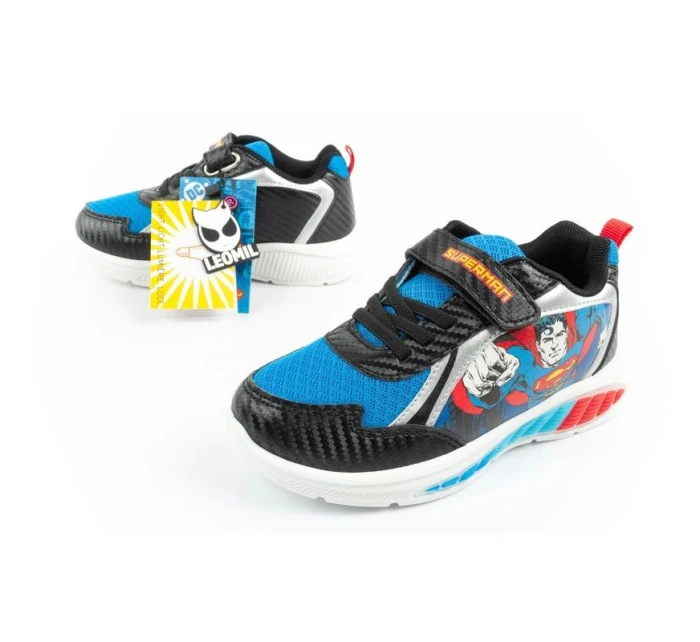 Leomil Detská športová obuv Tenisky pre chlapcov Superman LED