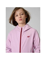 Dievčenská vetruodolná softshellová bunda 5000 s membránou 4F 4FJWSS26TSOFF478-47S