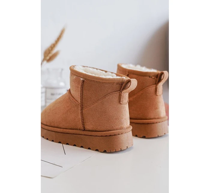 Dziecięce Śniegowce Botki Ocieplane Camel Nallita Dziecięce Śniegowce Botki Ocieplane Camel Nallita