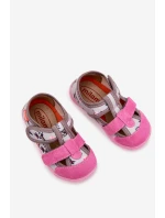 Kapcie Milami Dziecięce Na Rzepy W Jednorożce Szaro-Różowe Reathiana Kapcie Milami Dziecięce Na Rzepy W Jednorożce Szaro-Różowe Reathiana