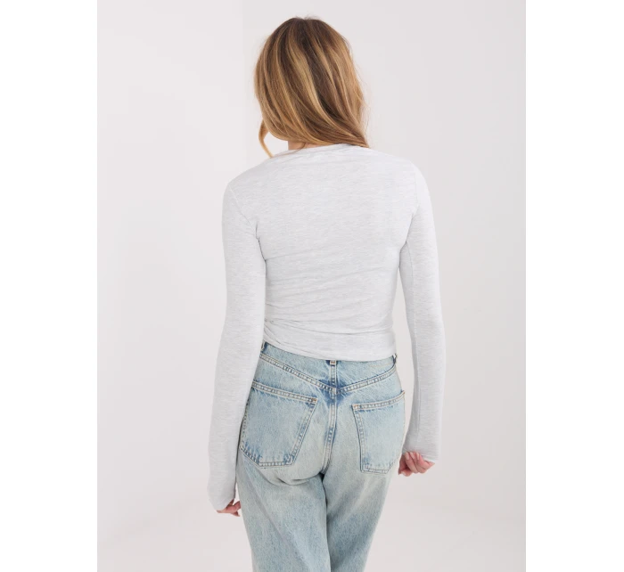 Bluzka WT BZ model 21875342 jasny szary - FPrice Bluzka WT BZ model 21875342 jasny szary - FPrice