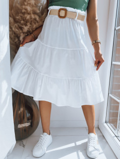 Midi sukňa RANDINA biela Dstreet CY0390