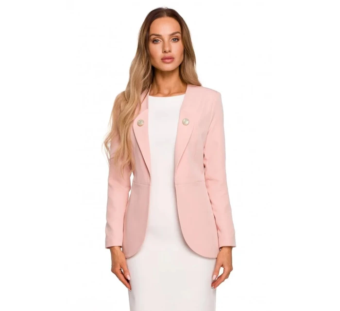 Dámské sako model 21280825 pudrově růžové - Moe