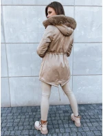 Dámská zimní bunda parka béžová Dstreet model 21971002 - FashionStreet
