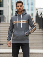 Pánská mikina s kapucí tmavě šedá Dstreet model 21994638 - FashionStreet