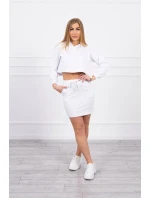 Súprava blúzky a sukne biela Súprava blúzky a sukne biela