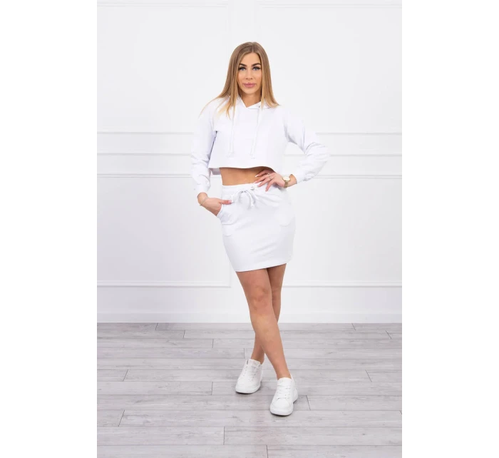 Súprava blúzky a sukne biela Súprava blúzky a sukne biela