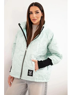 Dámská jarní prošívaná bunda s a zipem model 22040182 - K-Fashion