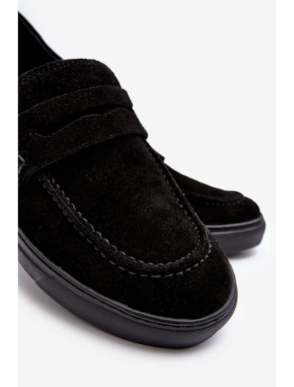 Mužské semišové polobotky  Černé model 21643143 - Zazoo