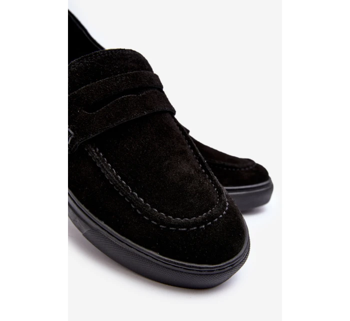 Mužské semišové polobotky  Černé model 21643143 - Zazoo