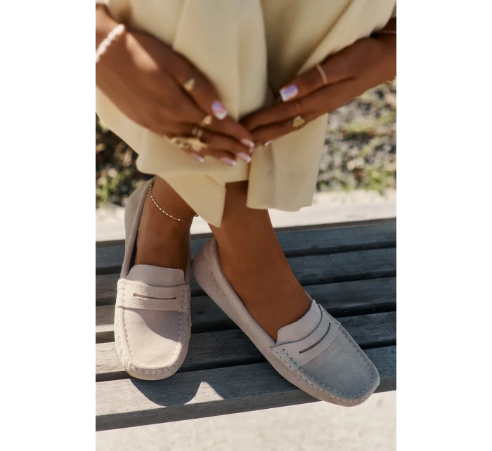 Semišové Dámské Mokasíny Big Star model 21693806 Béžové - Big Star Shoes