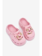 Dětské Dívčí Pantofle Pěnové S Mašlí A Ozdobami Růžové model 21700393 - Boto Dětské Dívčí Pantofle Pěnové S Mašlí A Ozdobami Růžové model 21700393 - Boto
