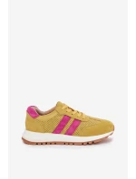 Dámské tenisky z pravé nubukové kůže žluté Marceline Dámské tenisky z pravé nubukové kůže žluté Marceline