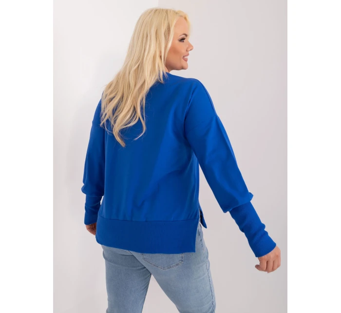 Bluzka RV BZ model 19755126 kobaltowy - FPrice Bluzka RV BZ model 19755126 kobaltowy - FPrice